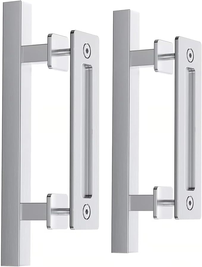 EaseLife 12" Stainless Steel Sliding Barn Door Pull Handle by EaseLife