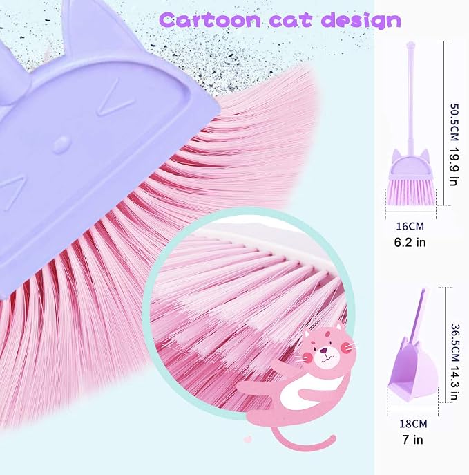 Kids Mini Broom Toy Cleaning Set Combo - Image 3