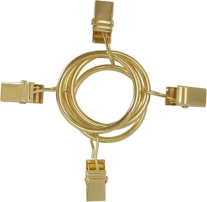 90 Pack Curtain Rings with Clips, Drapery Clips with Rings, Drapes Rings 1.26 - Image 8