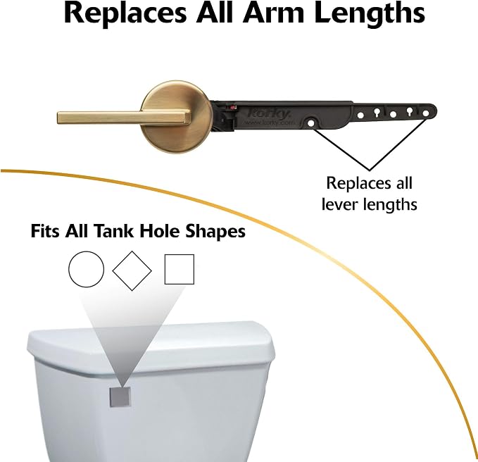 Korky StrongARM Metal Toilet Handle and Lever - Image 4
