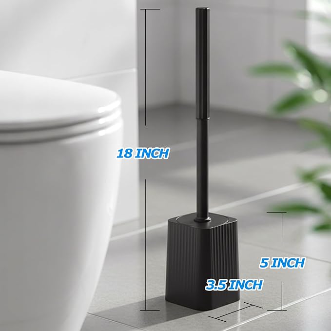 2Pack Toilet Bowl Brush and Holder Set - Image 6