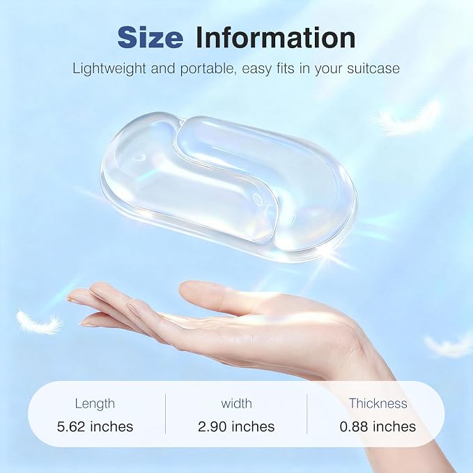 Ospelelf Clear Gel Wrist Rest for Mouse Ergonomic Cushioned Support for Typing - Image 6