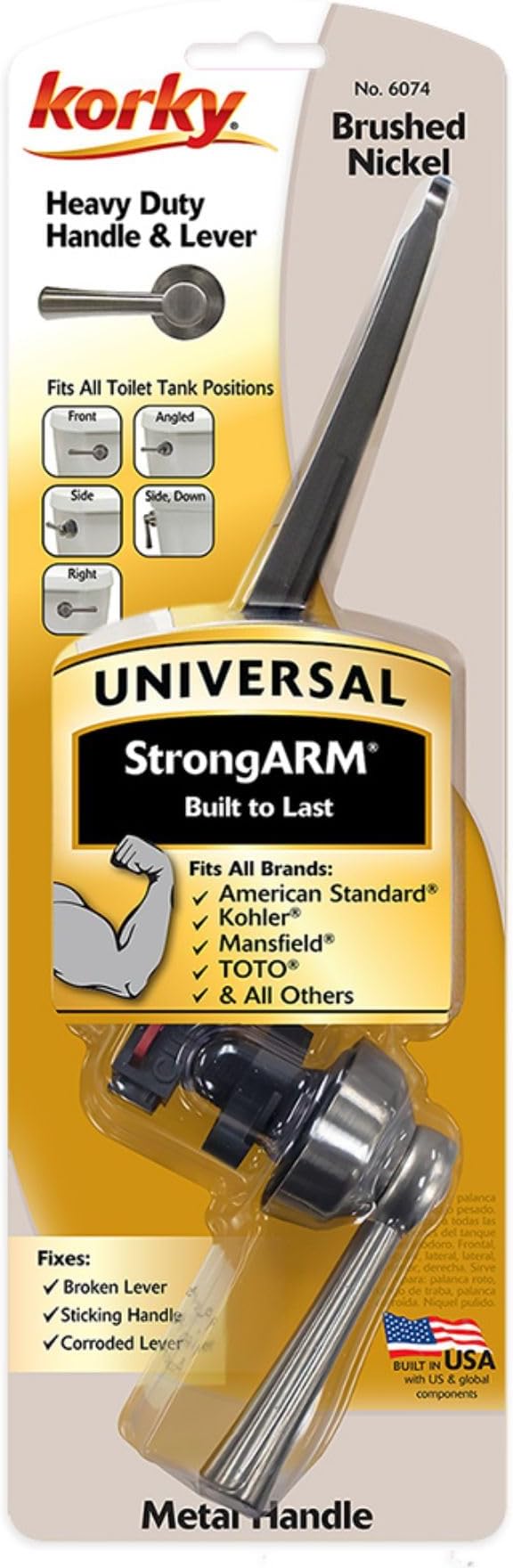 Korky Strong Arm Metal Toilet Handle and Lever - Image 5