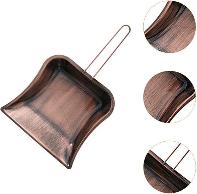Handheld Copper Garbage Dustpan Multipurpose Sturdy Portable Table Cleaning - Image 4