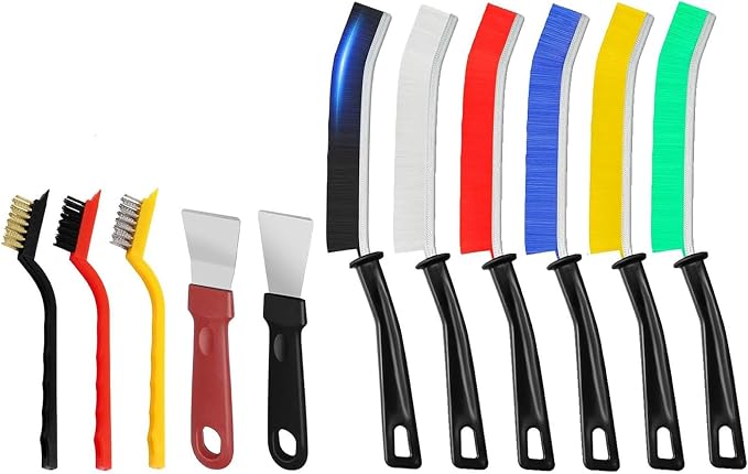 TuTuYa 11PCS Crevice Cleaning Brush Set, Hard Bristle Gap Cleaning Kit by TuTuYa