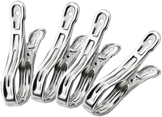 Metal ClothesPins, Row Cover Clips 20 Pack 3.5 Inch Stainless Steel Pool Towel by Commoditydisplay