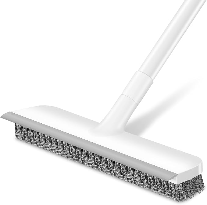 SetSail Floor Scrub Brush with 48-Inch Long Adjustable Handle 2 in 1 Scrape by SetSail