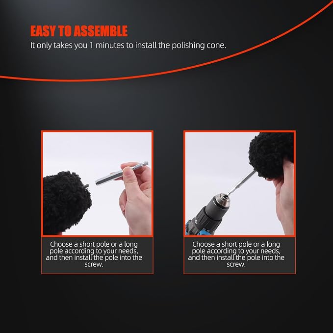 Drill Wheel Brush, Drill Microfiber Wheel Brush, SPTA 1 Pc Soft Microfiber - Image 6