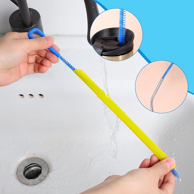 Straw Clean Brush Set Straw Brush Extra Long 12 Inch ReusableStraw Cleaner - Image 3