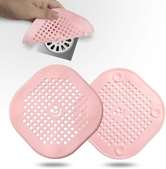 2 Pack Drain Hair Catcher Sturdy Silicone Drain Protector Hair Stopper - Image 8