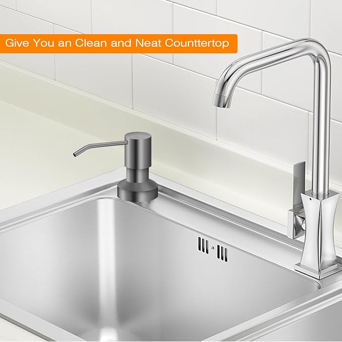 Sink Soap Dispenser for Kitchen Sink, Countertop Built in Sink Soap Dispenser - Image 8