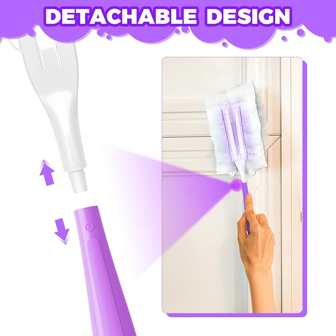 10PCS Duster Refills Folding Handles Set Compatible - Image 4