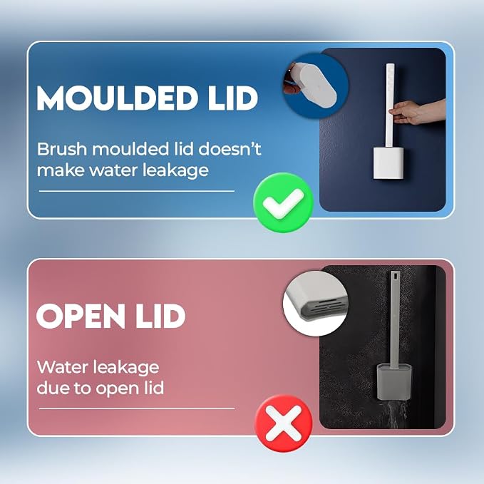 Modern Minimalist Silicone Toilet Brushes & Holders - Image 8