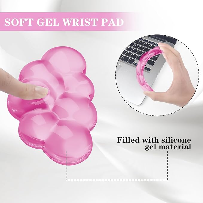 Gel Cloud Mouse Wrist Rest, Cute Wrist Support and Arm Support - Image 3