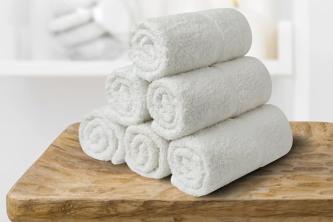 Basic Hand Towels 16x26 Inches – Bulk Pack of 96 – White Color – Soft and - Image 7