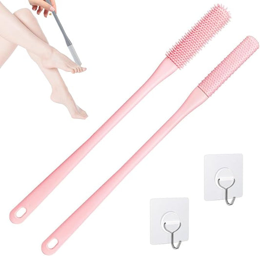 2 Pack Toe Cleaning Brush, Silicone Foot Scrubber by Fivaran