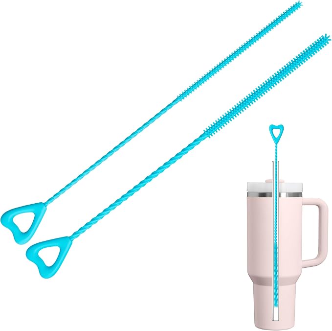 Silicone Straw Cleaner Brush by Bluwing