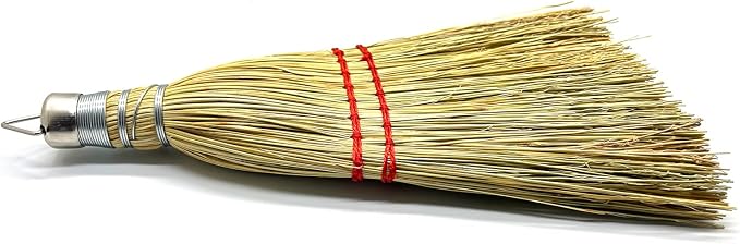 Handmade 12 Inch Mini Corn Broom Whisk Made of Natural Corn Broom Straw - Image 3