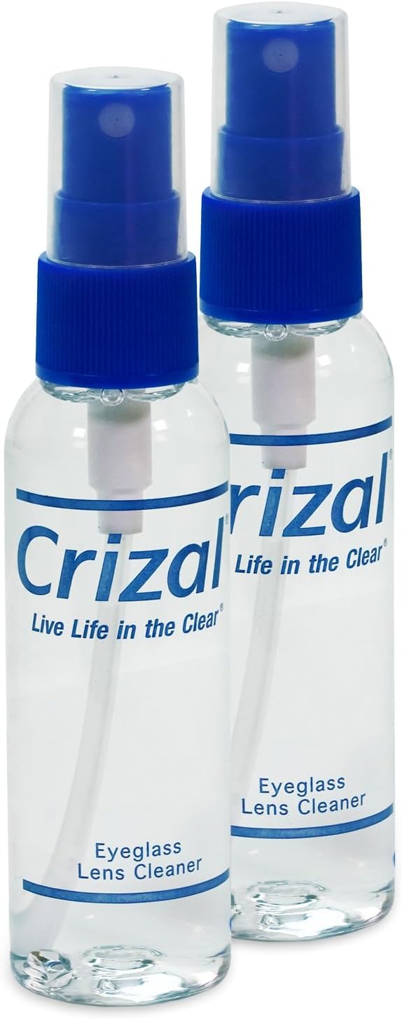 Eyeglass Lens Cleaning Solution – 2 Pack – Safe by Crizal