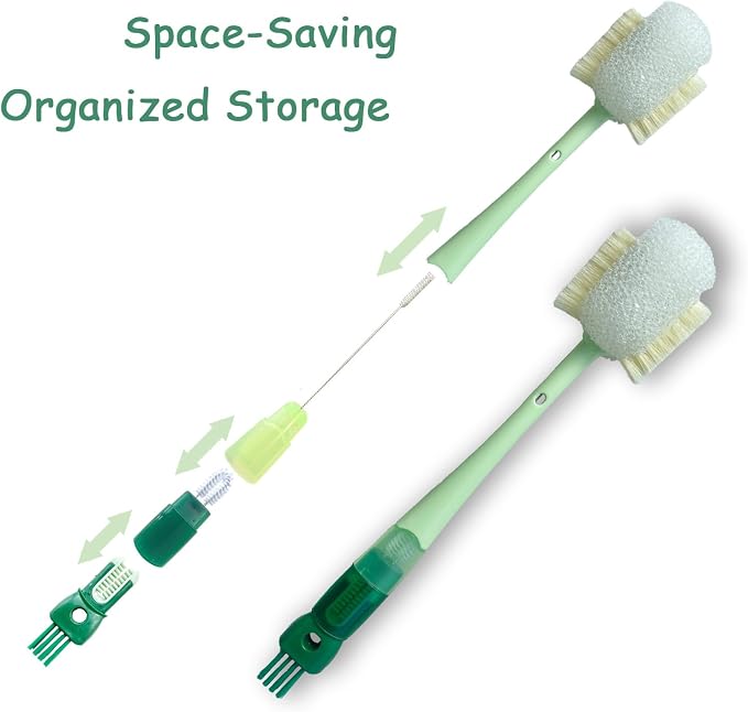 Water Bottle Brush with 5-in-1 Multi-Function, Baby Bottle Brush - Image 5