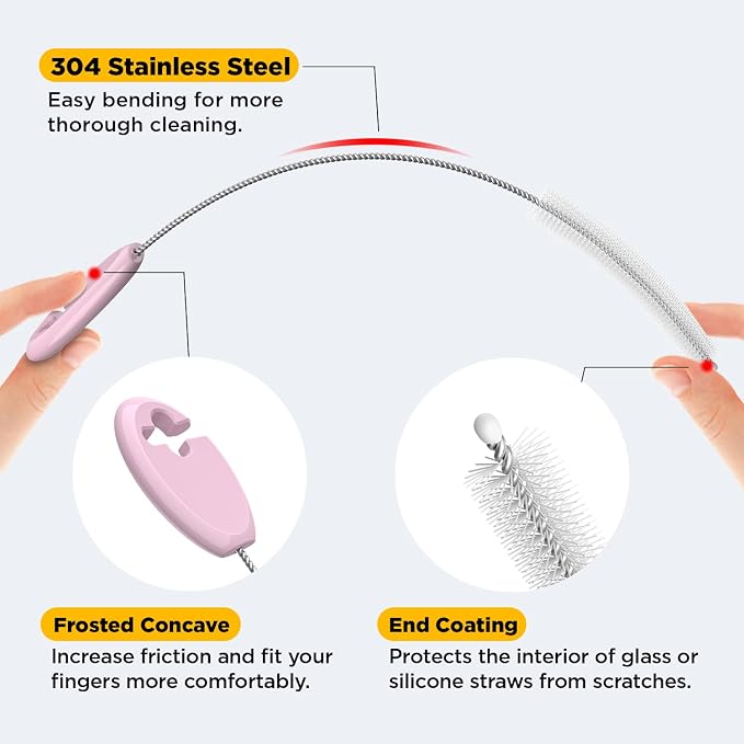 Straw Brush Set, 4 Piece Cleaner Kit - Image 4