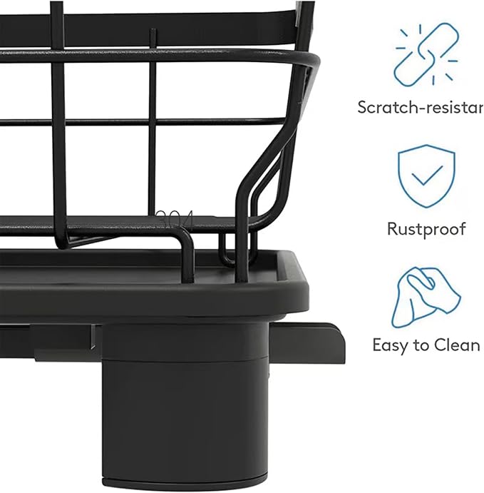 Dish Drying Rack, Large 2 Tier Stainless Steel Dish Rack - Image 3