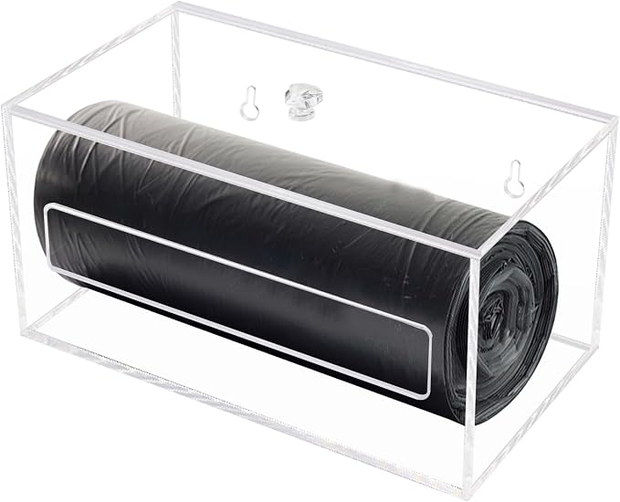 Trash Bag Organizer Dispenser, Acrylic Garbage Bag Holder Dispenser, Trash Bag - Image 4