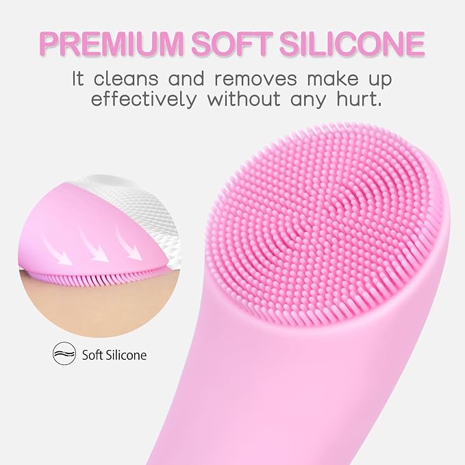 PRITECH Facial Cleansing Brush, Rechargeable Silicone Face Scrubber - Image 7