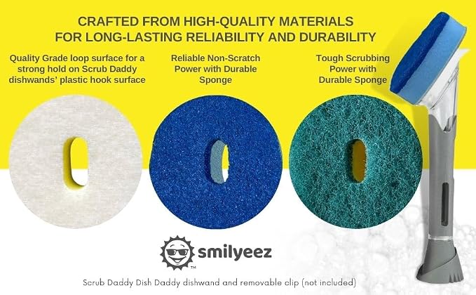 Smilyeez Green Heavy Duty Scrubbing Sponge Refill - Image 6