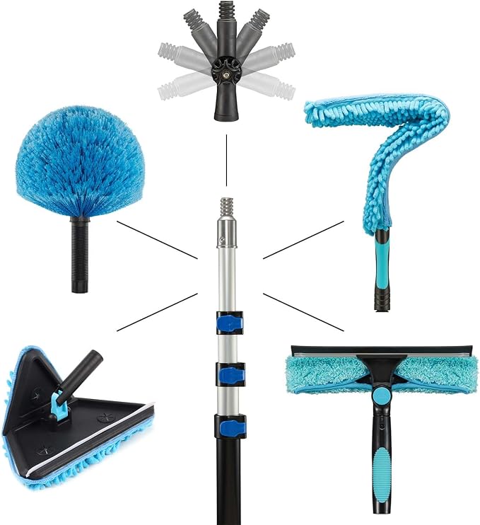 20 Feet High Ceilings Baseboard Wall Cleaner Mop - Image 5
