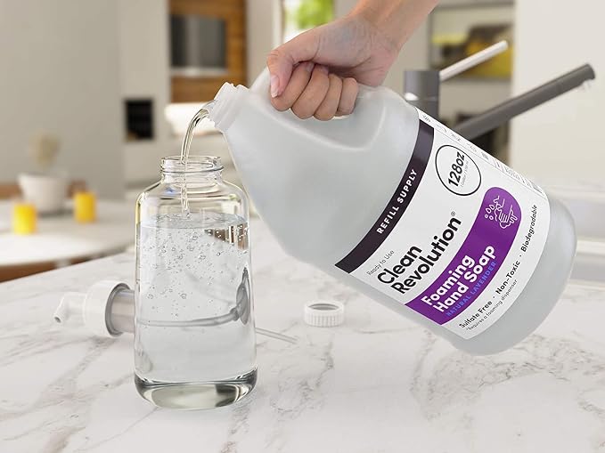 Clean Revolution Foaming Hand Soap Refill Supply Container. Ready to Use - Image 4
