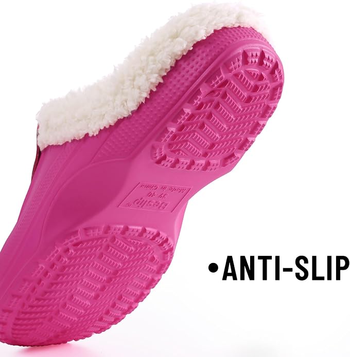 Beslip Classic Fur Lined Clogs Waterproof Winter Fuzzy Slippers - Image 5