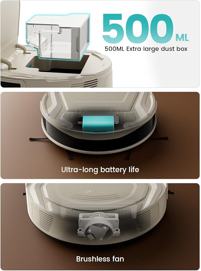 Lefant M210 Pro Robot Vacuum, Strong 2200Pa Suction, 120 Min Runtime, Super - Image 9