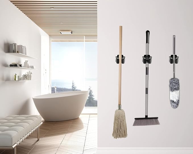 Verdenu 15 Pack Broom Holder Wall Mount, Mop and Broom Holder Wall Mount - Image 6