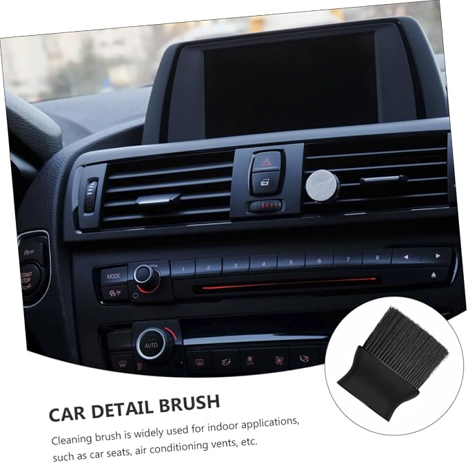 Car Air Vent Cleaning Brush Black Soft Bristle Auto Detailing Tool - Image 7