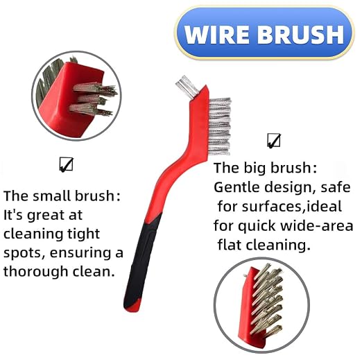 8pcs Premium Wire Brushes Set for Rust Removal, Paint Cleaning, and Metal - Image 4