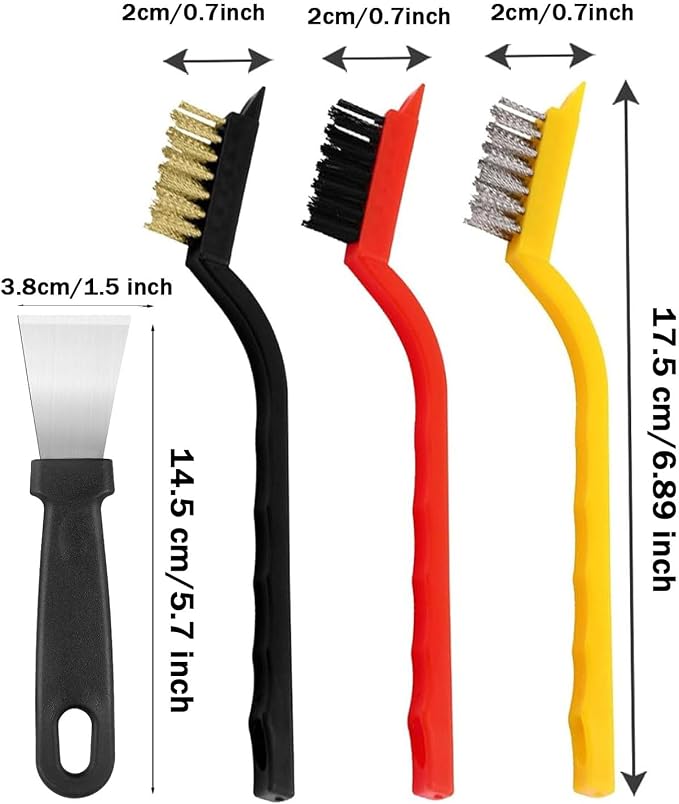 Crevice Cleaning Brush, Small Metal Wire Brush - Image 2