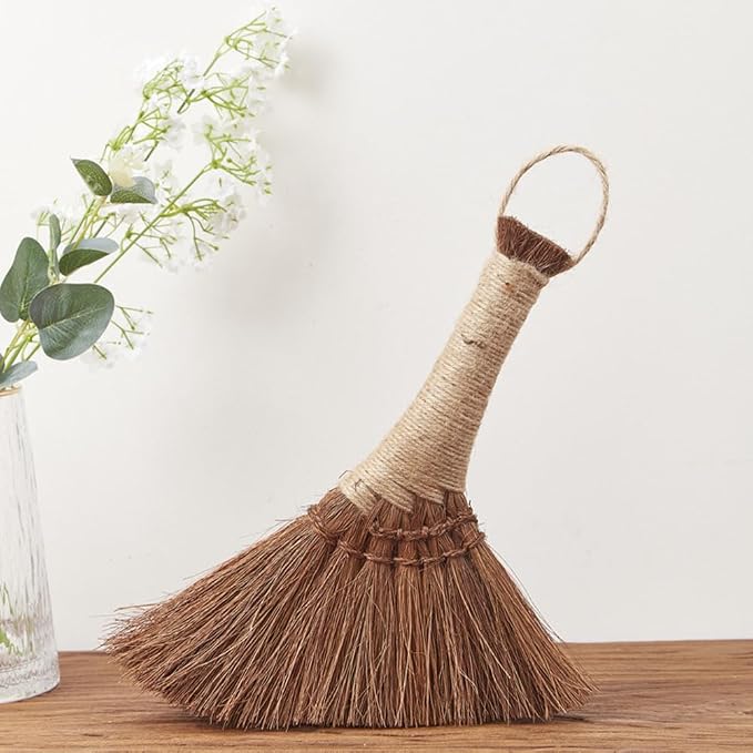 1Pc Natural Straw Whisk Broom Small Hand Broom - Image 3