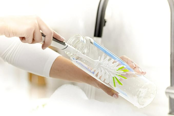 Scotch-Brite Glass and Water Bottle Brush, Long-Lasting Bristles, Safe On - Image 7