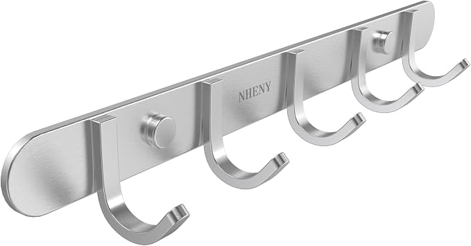Coat Hook Rack Hanger –Towel Hook Rail by NHENY