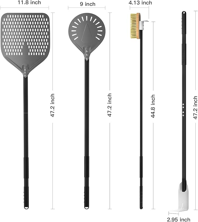 G.a HOMEFAVOR 4-Piece Pizza Tool Set - Image 2
