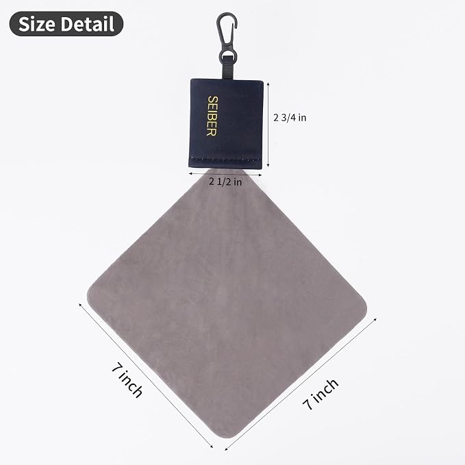 Glasses Cleaner Cleaning Cloth Keychain, Reusable Microfiber Eyeglasses Clean - Image 3