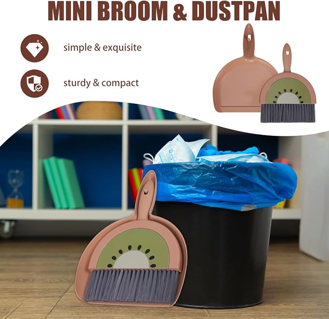 VOSAREA Mini Broom Set with Dustpan - Image 4