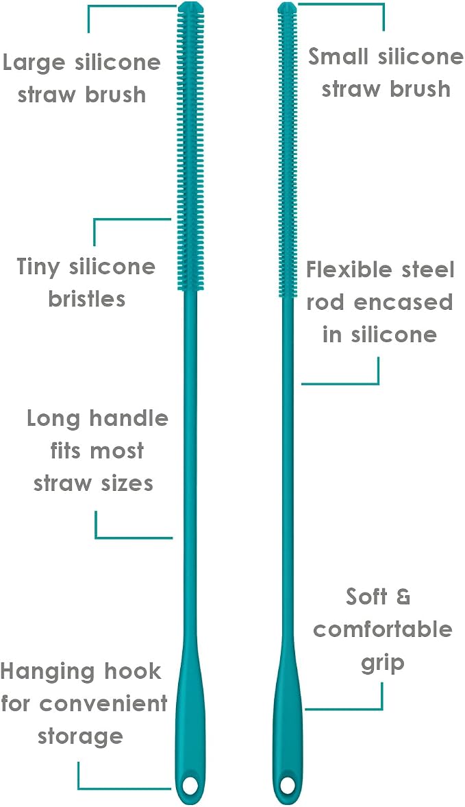 Silicone Straw Brush 4 Pack - Image 3