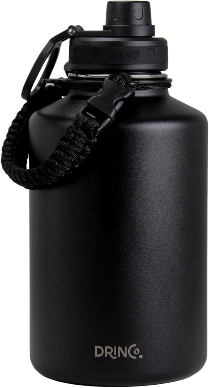 DRINCO Stainless Steel Water Bottle Spout Lid Vacuum Insulated Double Wall by Drinco