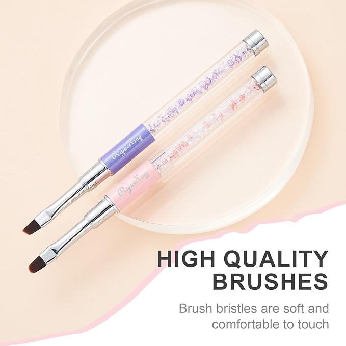 2PCS Nail Art Clean Up Brushes - Image 3