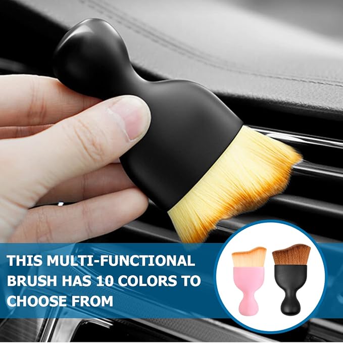 BELOMI Car Detailing Brush, Auto Interior Dusting Brush, Car Soft Bristle - Image 5