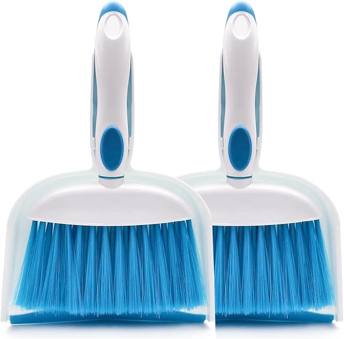 Small Broom and Dustpan Set, Small Dustpan and Brush Set, Mini Dust pan and by Householdcleaningutensils