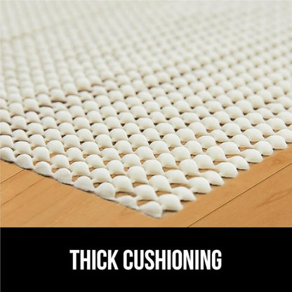 GORILLA GRIP Strong Rug Pad Gripper, US Designed, Grips Help Keep Area Rugs Safe and in Place, Slip and Skid Resistant Pads for Hard Floors, Under Carpet Mat Cushion and Hardwood Protection 2x3 FT