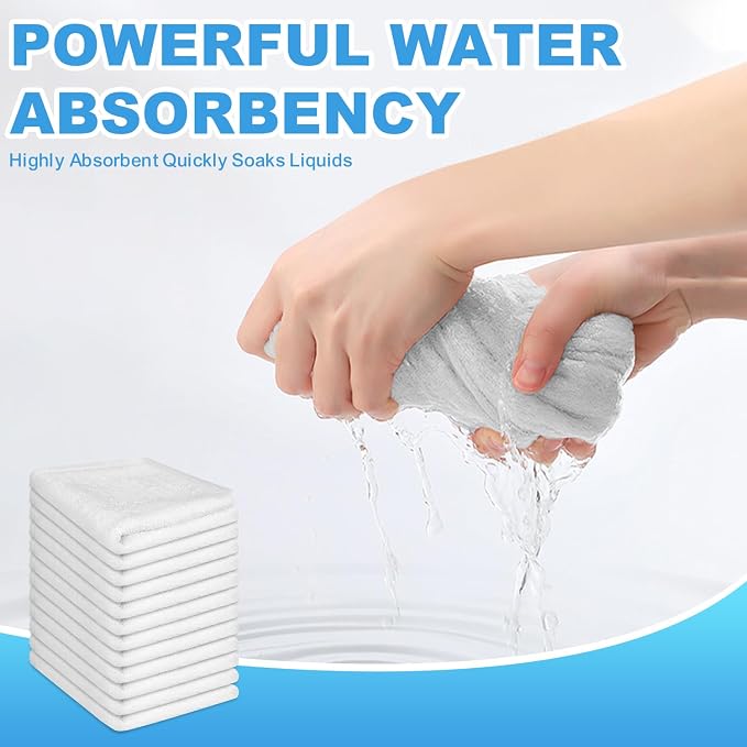 36 Pack 100% Cotton Wash Cloth, 12x12 Inch Highly Absorbent and Soft Feel - Image 6